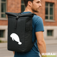 Kurierrucksack Seekuh Silhouette 30-44 Liter Black Melange