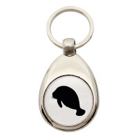 Schlüsselanhänger Seekuh Silhouette