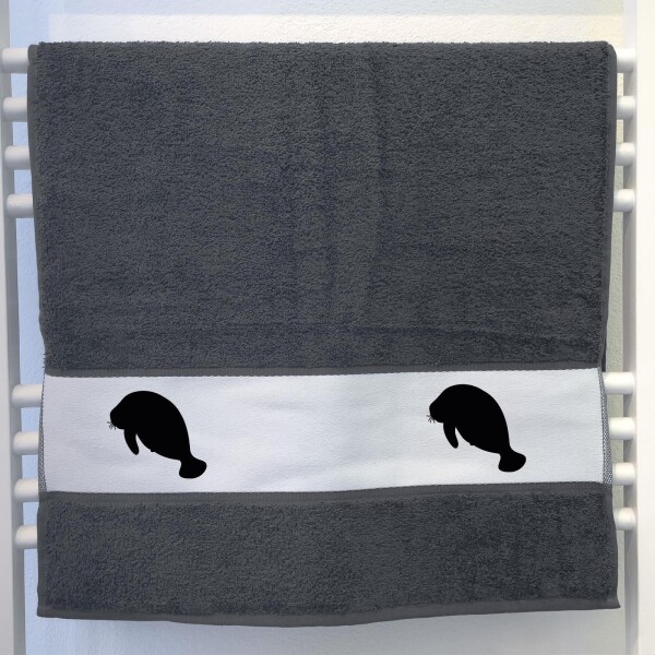 Handtuch Seekuh Silhouette 50x100cm