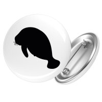 Button Seekuh Silhouette Anstecker