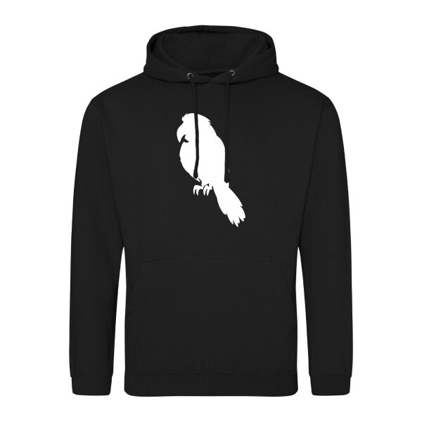 Unisex Hoodie Papagei Silhouette Größe S-3XL