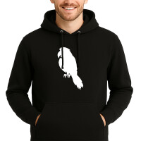 Unisex Hoodie Papagei Silhouette Größe S-3XL