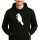 Unisex Hoodie Papagei Silhouette Größe S-3XL