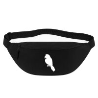 Bauchtasche Papagei Silhouette 2,5 Liter Black Crossbody Bag