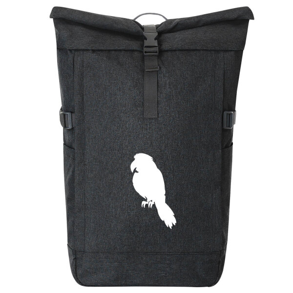 Kurierrucksack Papagei Silhouette 30-44 Liter Black Melange