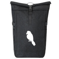 Kurierrucksack Papagei Silhouette 30-44 Liter Black Melange