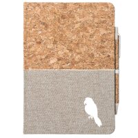 Notizbuch Papagei Silhouette 80 Blatt inkl. Kugelschreiber