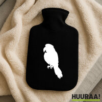 Wärmflasche Papagei Silhouette