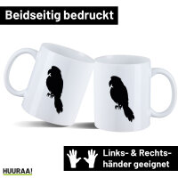 Kaffeetasse Papagei Silhouette 330ml