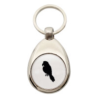 Schlüsselanhänger Papagei Silhouette