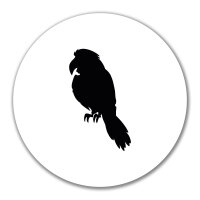 Aufkleber Papagei Silhouette 10cm Sticker