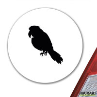 Aufkleber Papagei Silhouette 10cm Sticker