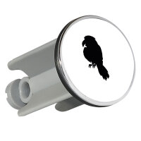 Waschbeckenstöpsel Papagei Silhouette 4cm...