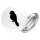 Button Papagei Silhouette Anstecker