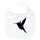 Baby Lätzchen Kolibri Silhouette Klettverschluss