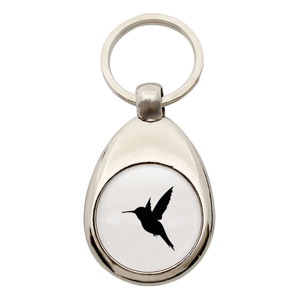 Schlüsselanhänger Kolibri Silhouette