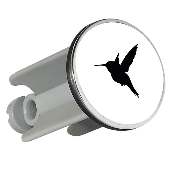Waschbeckenstöpsel Kolibri Silhouette 4cm Abflussstopfen