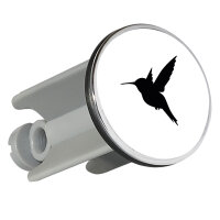 Waschbeckenstöpsel Kolibri Silhouette 4cm...