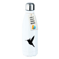 Edelstahl-Trinkflasche Kolibri Silhouette 500ml...