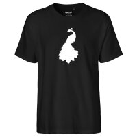 Herren T-Shirt Pfau Silhouette Größe S-3XL