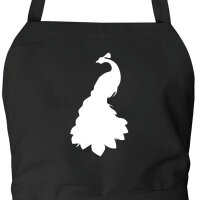 Schürze Pfau Silhouette