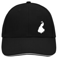 Cappy Mütze Pfau Silhouette