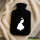 Wärmflasche Pfau Silhouette