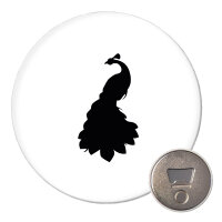 Magnet Pfau Silhouette 59mm Kühlschrankmagnet...