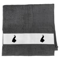Handtuch Pfau Silhouette 50x100cm