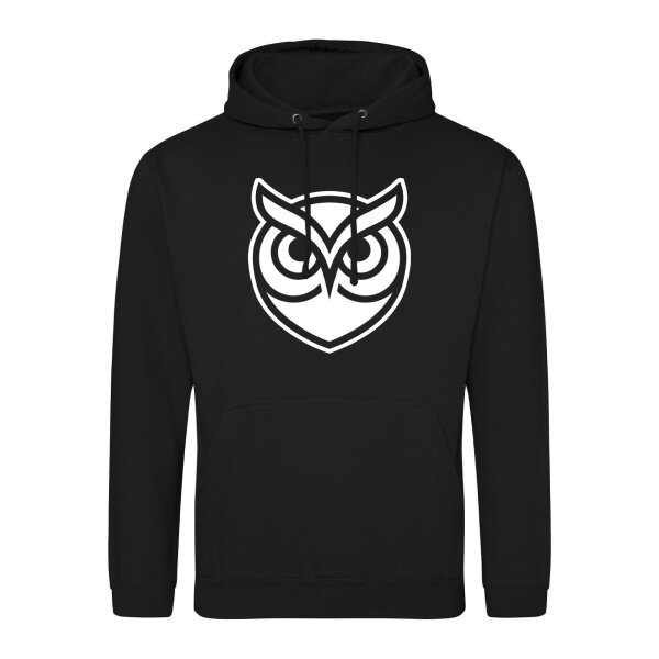 Unisex Hoodie Eule Silhouette Größe S-3XL