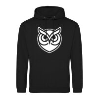 Unisex Hoodie Eule Silhouette Größe S-3XL