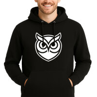 Unisex Hoodie Eule Silhouette Größe S-3XL
