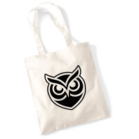Jutebeutel Eule Silhouette 10 Liter