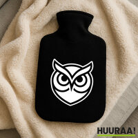 Wärmflasche Eule Silhouette