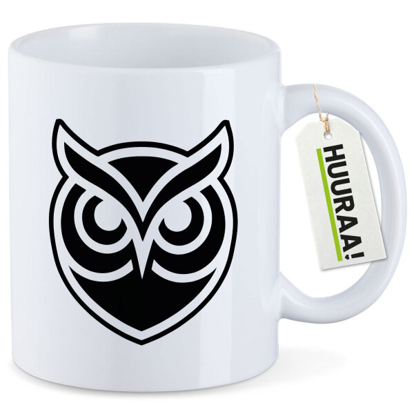 Kaffeetasse Eule Silhouette 330ml