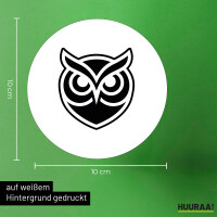 Aufkleber Eule Silhouette 10cm Sticker