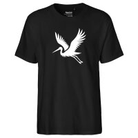 Herren T-Shirt Storch Silhouette Größe S-3XL