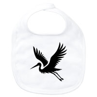 Baby Lätzchen Storch Silhouette
