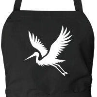 Schürze Storch Silhouette
