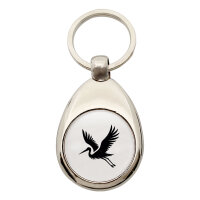 Schlüsselanhänger Storch Silhouette