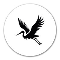 Aufkleber Storch Silhouette 10cm Sticker