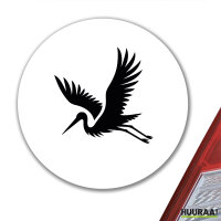 Aufkleber Storch Silhouette 10cm Sticker