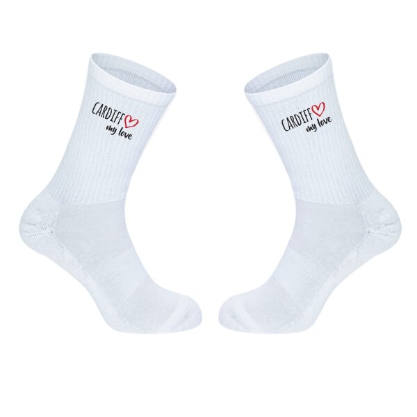 Unisex Socken Cardiff my love Baumwolle