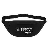 Bauchtasche St. Thomas my love 2,5 Liter Black Crossbody Bag
