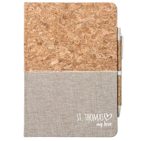 Notizbuch St. Thomas my love 80 Blatt inkl. Kugelschreiber