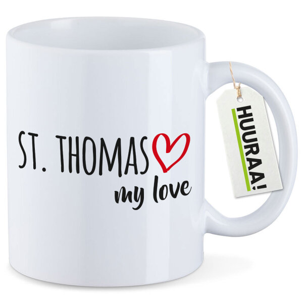 Kaffeetasse St. Thomas my love 330ml