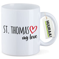 Kaffeetasse St. Thomas my love 330ml
