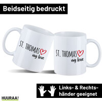 Kaffeetasse St. Thomas my love 330ml