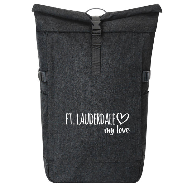 Kurierrucksack Ft. Lauderdale my love 30-44 Liter Black Melange