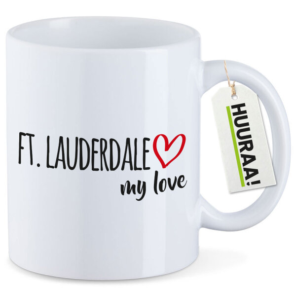 Kaffeetasse Ft. Lauderdale my love 330ml